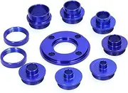 Morelian 10 Pieces Router Template Guide Bushing Aluminum Alloy Engraving Machine Axle Sleeve for Woodworking
