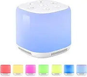 Lamp White Noise Machine Portable Sleep Therapy Device with 34 Sounds 30/60/90 Minutes Timer 9 Light Effects Atmosphere Lights and Sleep Aid for Children and