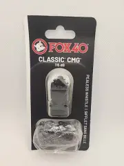 Fox 40 Classic CMG Whistle 115 dB With Breakaway Lanyard, Color Black