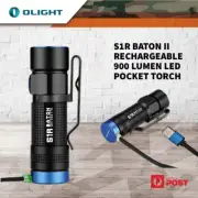 Olight S1r Baton Ii 1000 Lumen Usb Rechargeable Led Flash Light Torch W Battery