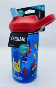 Camelbak Eddy+ Tritan Renew Kids 14 Oz Water Bottle Skate Monsters Leak Proof