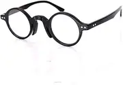 Hand Made Vintage Small Round Eyeglass Frames Italy Acetate 40mm Glasses Spectacles