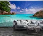 3D Ocean Island Wallpaper Wall Mural Removable Self-adhesive 273