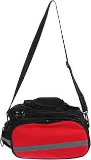 GOOHOCHY Oxford Cloth Bike Rear Rack Pack Bag Reflective Storage Pouch Multi-use Suitable for Both Men Women