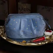 Evorest Bags - Star Velvet Makeup Bag (various designs) Shell - Blue - One Size