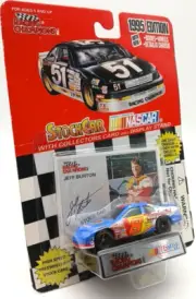NASCAR Diecast Jeff Burton 1995 Edition w/ Collectors Card & Stand