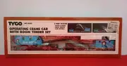 HO 865 TYCO OPERATING CRANE CAR WITH BOOM TENDER SET NEW IN BOX