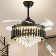 42" Ceiling Fan with Light Remote Control Dimmable LED Ceiling Fan Light with...