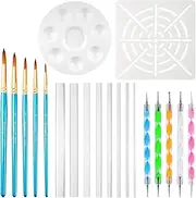 Dotting Tools (20 Pcs) Mandala Dotting Kit for Rock Painting, Coloring, Drawing & Drafting, Kids' DIY Crafts, Clay Sculpting, Nail Art