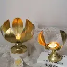 Rustproof Gold Aromatherapy Rack Elegant Metal Candlestick Living Room