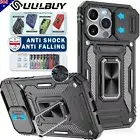 For iPhone 16 15 14 13 12 11 Pro/Max XS XR 8/7 Case Rugged Shockproof Ring Cover