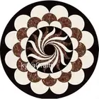 Black Marble Coffee Table Top for Home Handmade Entryway Table with Elegant Look
