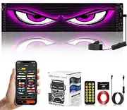 Devil Eyes Lights for Cars, 23.42"x4.72" Programmable LED Eyes for Car/Truck Windshield, Flexible LED Display Screen Panel DIY Car Dynamic Smart Colorful Eye Lamp Soft Screen