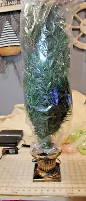 NEW Enchanted Forest 32 Inch Fiber Optic Christmas Tree Continuously Color W/Box