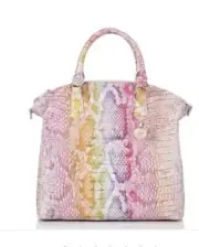 Brahmin Medium Asher Optimism Melbourne Croc Embossed Shoulder Bag Tote NWT