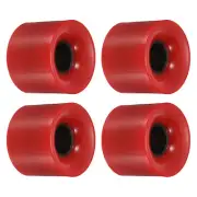 60mm Longboard Wheels Skateboard Wheel Street Wheels Cruiser 78A, Red 4pcs