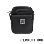 【CERRUTI 1881】義大利頂級肩背包斜背包(黑色 CEBO06415N)