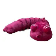 Worm Plush Toy Doll Soft Stuffed Caterpillar Pillow with Big Eyes 120cm