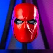 Red Hood Helmet Batman Robin Resin Red Cosplay Mask Halloween Prop Replica Men