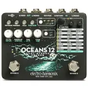 Electro-Harmonix OCEANS 12 Dual Stereo Reverb Effects Pedal