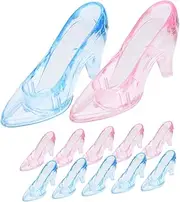 Zerodeko 24pcs High Heel Figurines Adorable Princess Slipper Ornaments for Wedding Birthday and Shower Party Favors Whimsical Decor for Events Colors