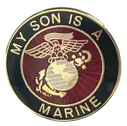 3 Pack My Son Is A Marine Motorcycle Hat Cap Lapel Pin M-535