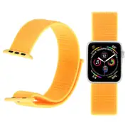 For Apple Watch Series 3,38-mm Case,Nylon Watch Band,Fastener,Yellow