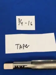 3/4" - 16 NF Hanson Whitney Tap TAPER Tap High Speed Steel USA 4 Flute