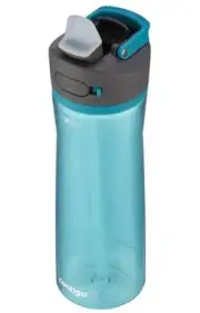Leak-Proof, Dishwasher Safe Water Bottle with Lid Lock & Angled Straw