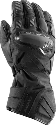 Ixon MS Drakkar waterproof Motorcycle Gloves, black, Size M for Men