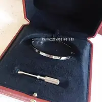 在飛比找Yahoo!奇摩拍賣優惠-二手正品 Cartier 卡地亞 LOVE手鐲 18K白色黃