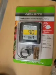 ACURITE Touchscreen Thermometer and Timer for Cooking Digital Display - NEW
