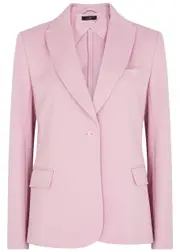 Max Mara Weekend Rosetta Cotton-blend Blazer - Pink - S (UK8-10 / S) S (UK8-10 / S)