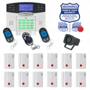 WIRELESS HOME SECURITY SYSTEM LCD BURGLAR HOUSE ALARM VOIP PHONE LINE DIALER GF