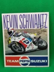 KEVIN SCHWANTZ TEAM PEPSI SUZUKI STICKER 12cm X 10cm