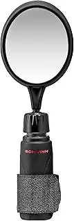 Schwinn Bike Mirror for Handlebars or Grip Mount, Adjustable Safety Bicycle Rear View Mirrors, Universal Attachment, Easy to Install Bicycle Accessories