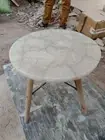 White quartz coffee table top for Side hallway modern furniture decor