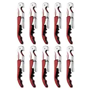 10Pcs 5" Wine Openers Waiter Corkscrew Red Wine Bottle Opener, Red