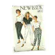 English Pattern Co New Look Sewing Pattern 6832 Pants High Waist Tapered Sz 8-18