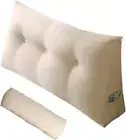 Large Triangular Headboard Pillow with Head Roll Pillow, Backrest Positioning Su
