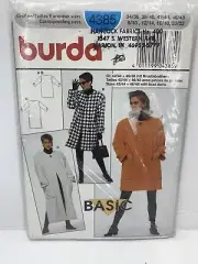Burda 4385 Misses Coat Jacket Outerwear Sewing Pattern Size 8-22 *Uncut*
