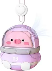 [WJnflQN] Neck Fan,Cartoon Neck Fan - Creative Hangable Neck Bladeless Fan, Stylish Cartoon Rechargeable Fan for Children