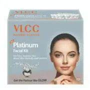VLCC Natural Platinum Facial Kit 60G- For Youthful skin Boost Skin Elasticity