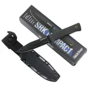 Cold Steel SRK Compact Fixed Blade Knife SK5 Carbon Steel Clip Point Blade Black