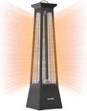 Maxkon 2000W Infrared Tower Heater 360°Carbon Fibre Instant Heat Indoor Outdo...