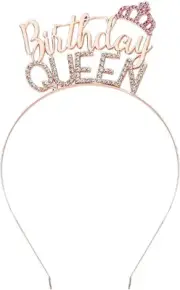 Birthday Queen Headband for Women Girls Happy Birthday Tiara Party Favors Bir...
