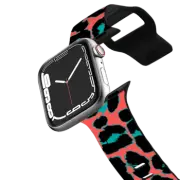 Apple Watch Series 1-3 (38mm) Impact Band Coral Teal Pop Leopard
