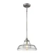 Elk Home Dunkirk 1 - Light Pendant in Weathered Zinc