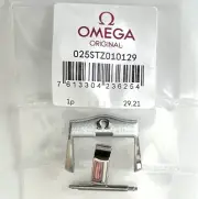 ORIGINAL OMEGA SEAMASTER 18mm Silver Steel Buckle # STZ010129 For RUBBER STRAP