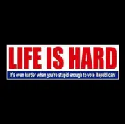 Funny "STUPID ENOUGH TO VOTE REPUBLICAN" Anti Donald Trump BUMPER STICKER decal